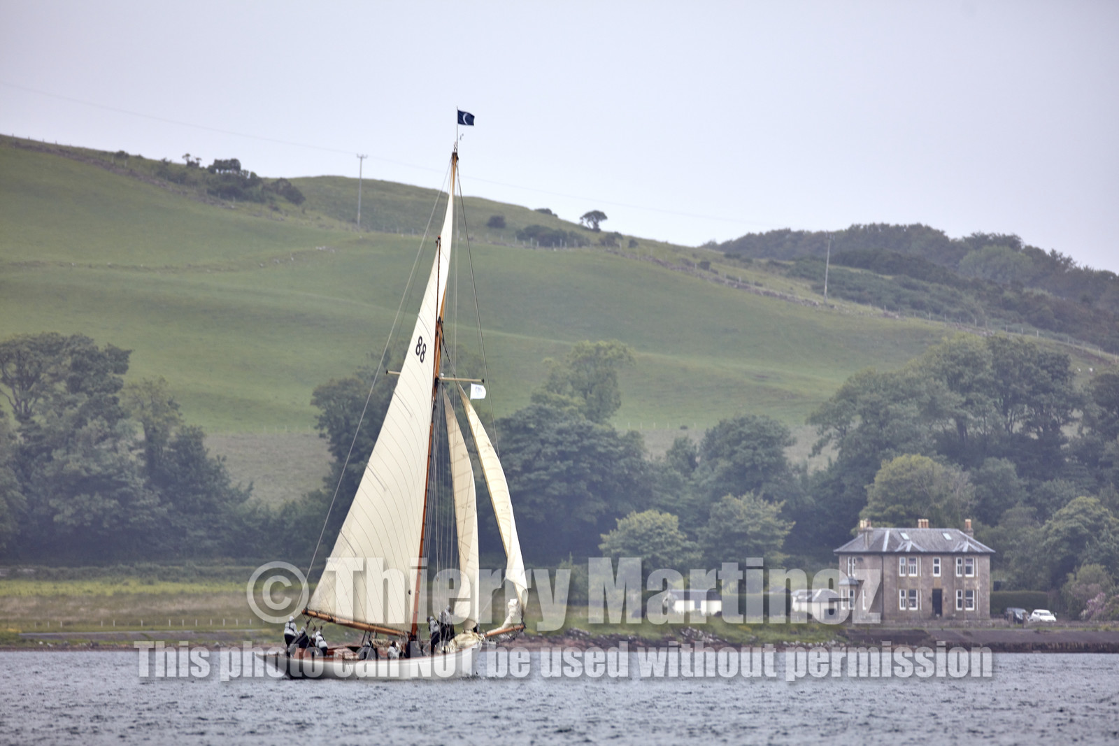 22_17006   © Thierry Martinez.FAIRLIE,SCOTLAND - UK 12th June 20222022 RICHARD MILLE FIFE REGATTA.Day 2 : LARGS to ROTHESAY