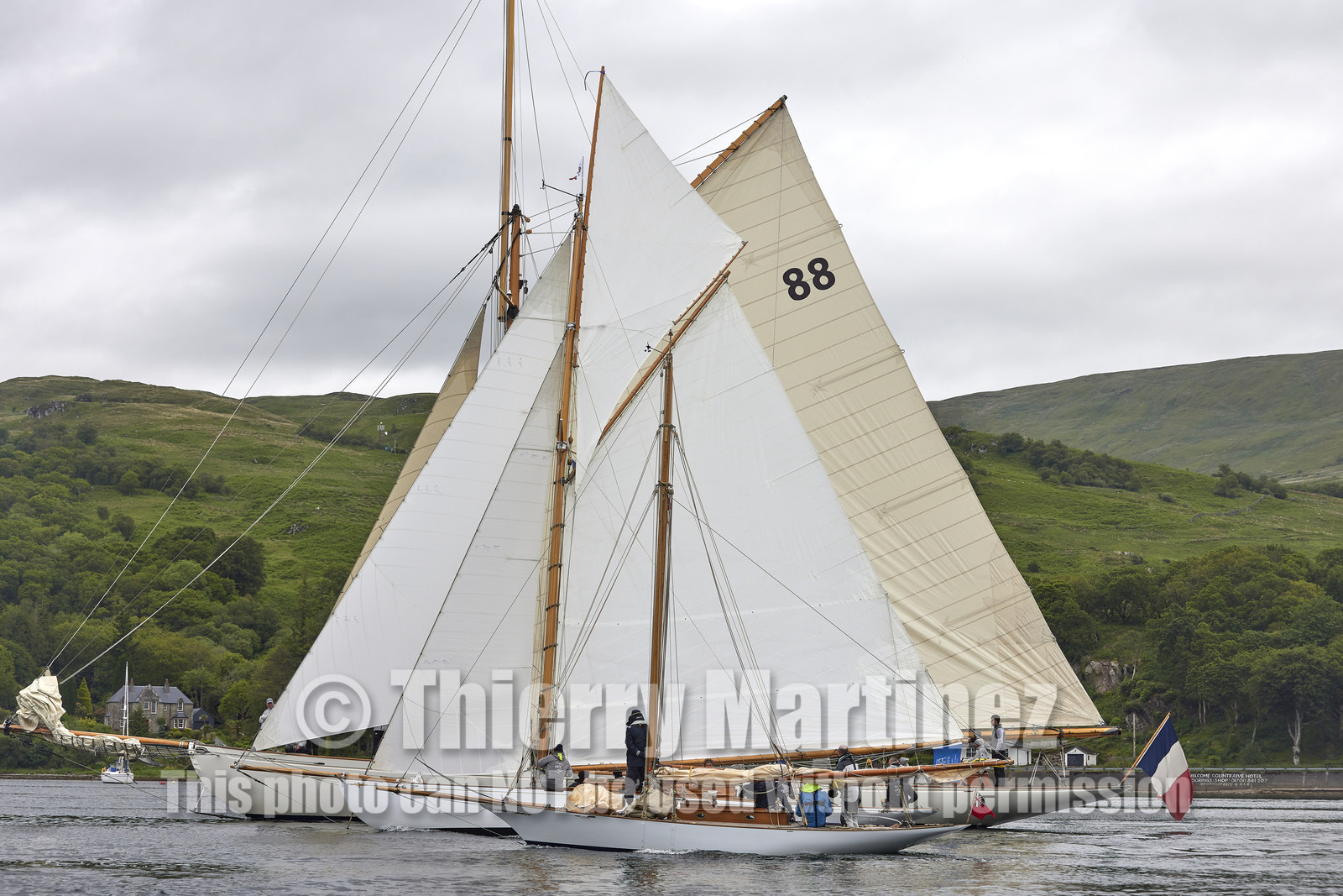22_21737  © Thierry Martinez.FAIRLIE,SCOTLAND - UK 14th June 20222022 RICHARD MILLE FIFE REGATTA.Day 4 :ROTHESAY (ISLE OF BUTE) to PORTAVADIE.