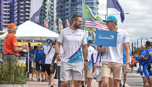 team AkzoNobel  in Volvo Ocean Race 2017-18.