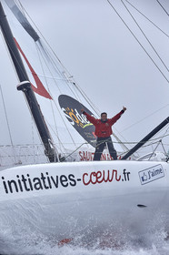16_40296  ©Th.Martinez Sea&Co.  ILE DE GROIX - - FRANCE. 3 Août 2016. .Tanguy De Lamotte (FRA), a bord de l'IMOCA Initiatives-Coeur au large de l'Ile de Groix (FRA) en préparation du Vendée Globe 2016-17.