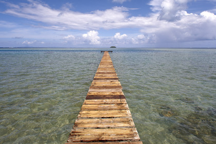 15_024300  ©ThMartinez Sea&Co.  RAIATEA - ILES SOUS LE VENT. POLYNESIE FRANCAISE .  2 Février 2015. ..Ponton