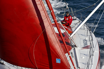MACSF , Bertrand de Broc et Marc Guillemot avant la Transat Jacques Vabre 2015.
