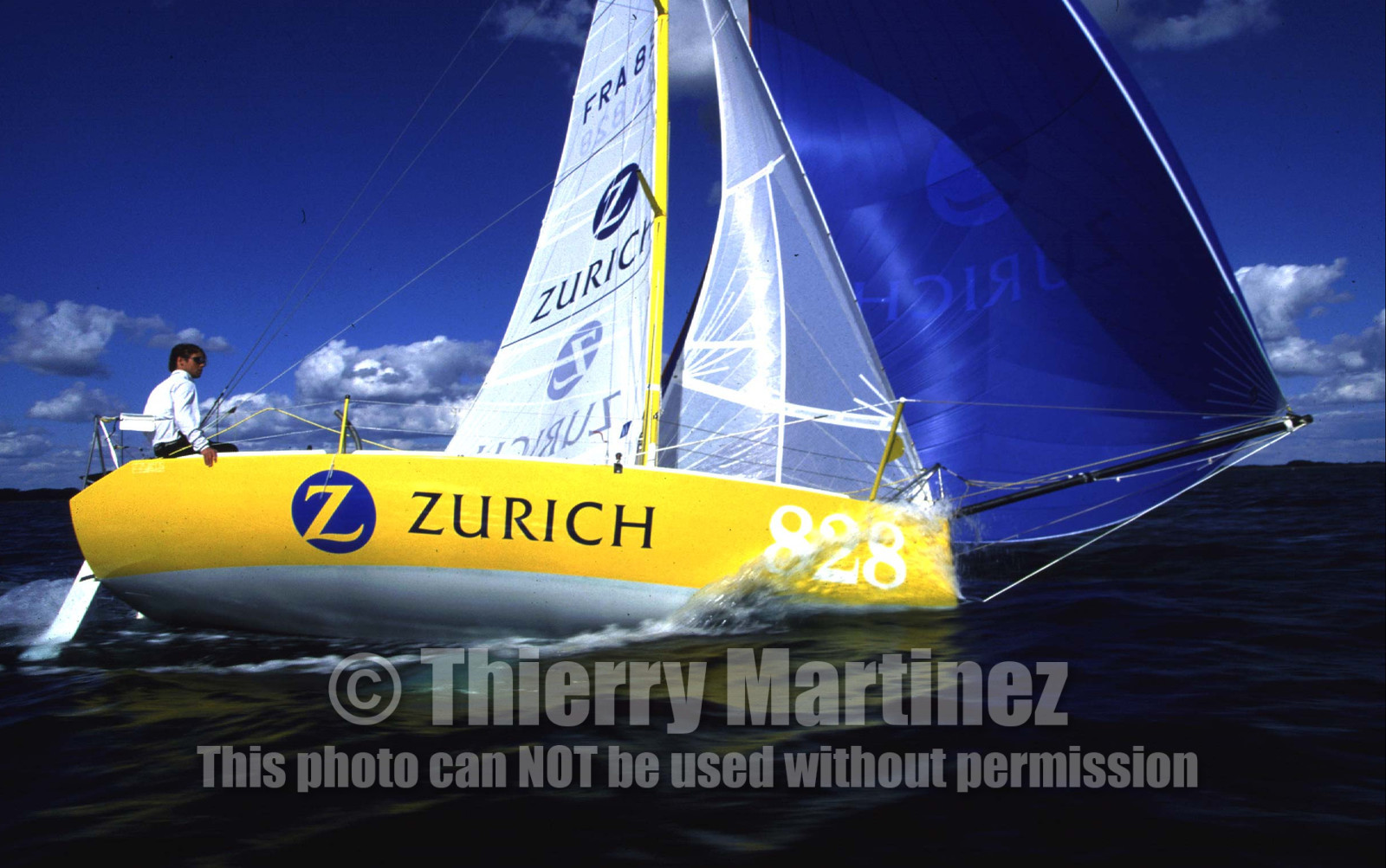 ©Thierry Martinez   Sea&Co. MINI TRANSAT 1997.  Thomas Coville (FRA) ZURICH.