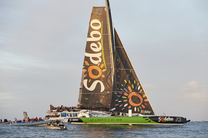 Single-handed sailing round the world record .