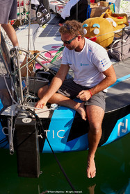23_21472   © Thierry Martinez. LES SABLES D'OLONNE, 85 - FRANCE 23 septembre 2023.MINI TRANSAT 2023. Départ du 24 septembre retardé.Les Sables d’Olonne (FRA)    Santa Cruz de la Palma ( Canaries)    St François ( Guadeloupe): 4050 NM.