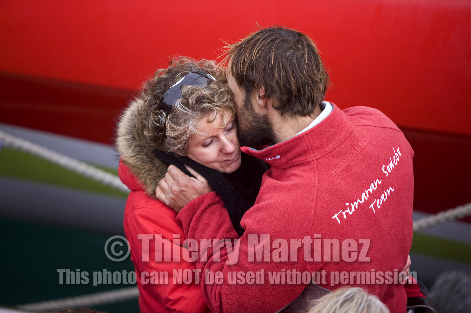 Thomas Coville (FRA) Solo Sailing Round the World Record attempt, Finish .