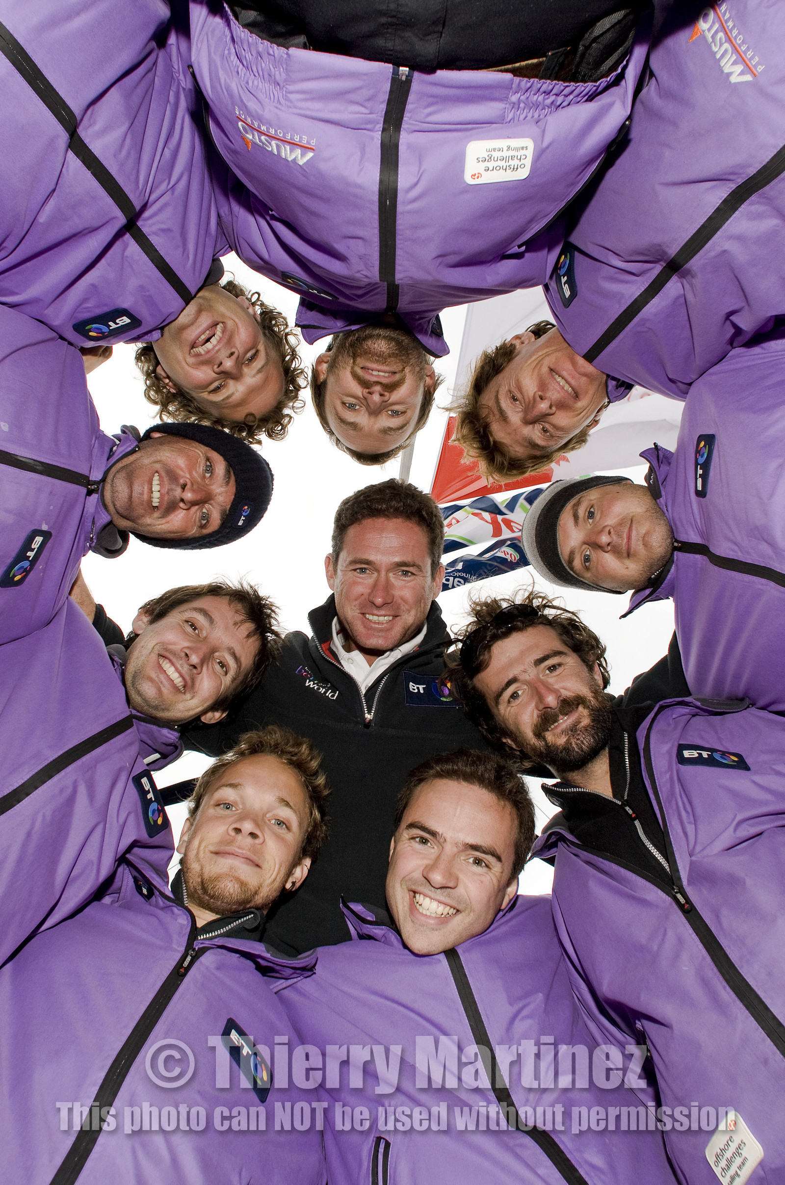 2008 VENDEE GLOBE, Seb JOSSE (FRA) BT and shore crew.