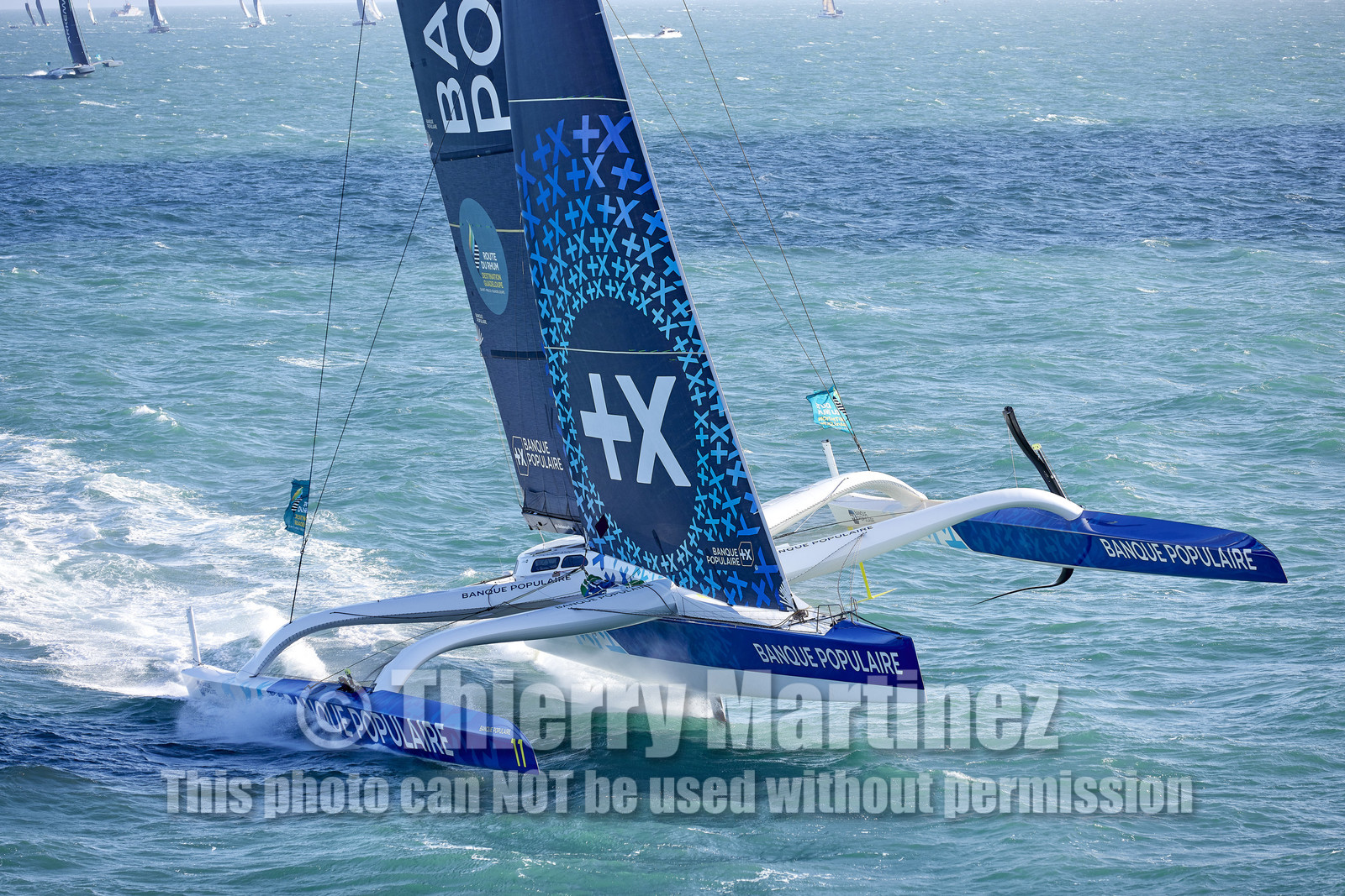 22_38857   © Thierry Martinez.DINARD, FRANCE. 9 Novembre  2022Départ de la 12éme ROUTE DU RHUM, transatlantique course à la voile en solitaire de St Malo(FRA)  à Pointe à Pitre (FRA-Guadeloupe) 3.543 milles nautiques.