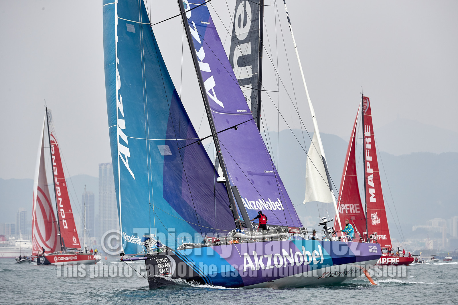 team AkzoNobel  in Volvo Ocean Race 2017-18.