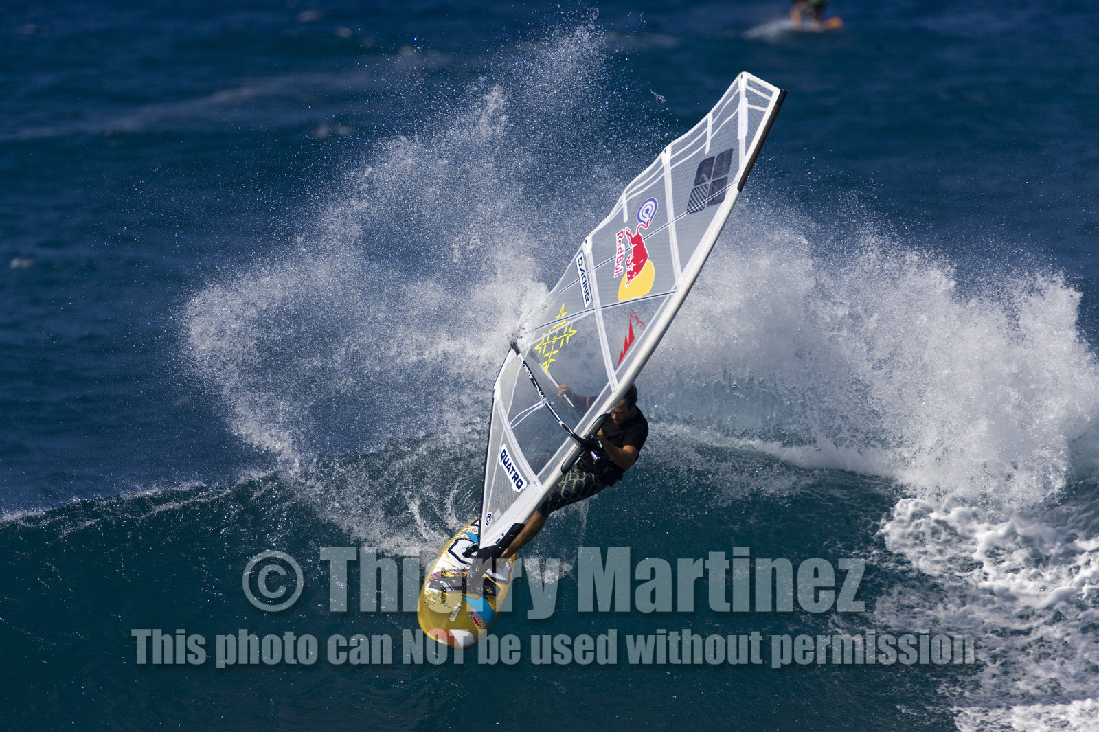 Windsurf in waves at Hookip'a Beach - North Shore Maui - Hawaii.