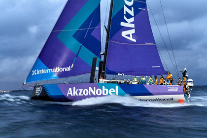 team AkzoNobel  in Volvo Ocean Race 2017-18.