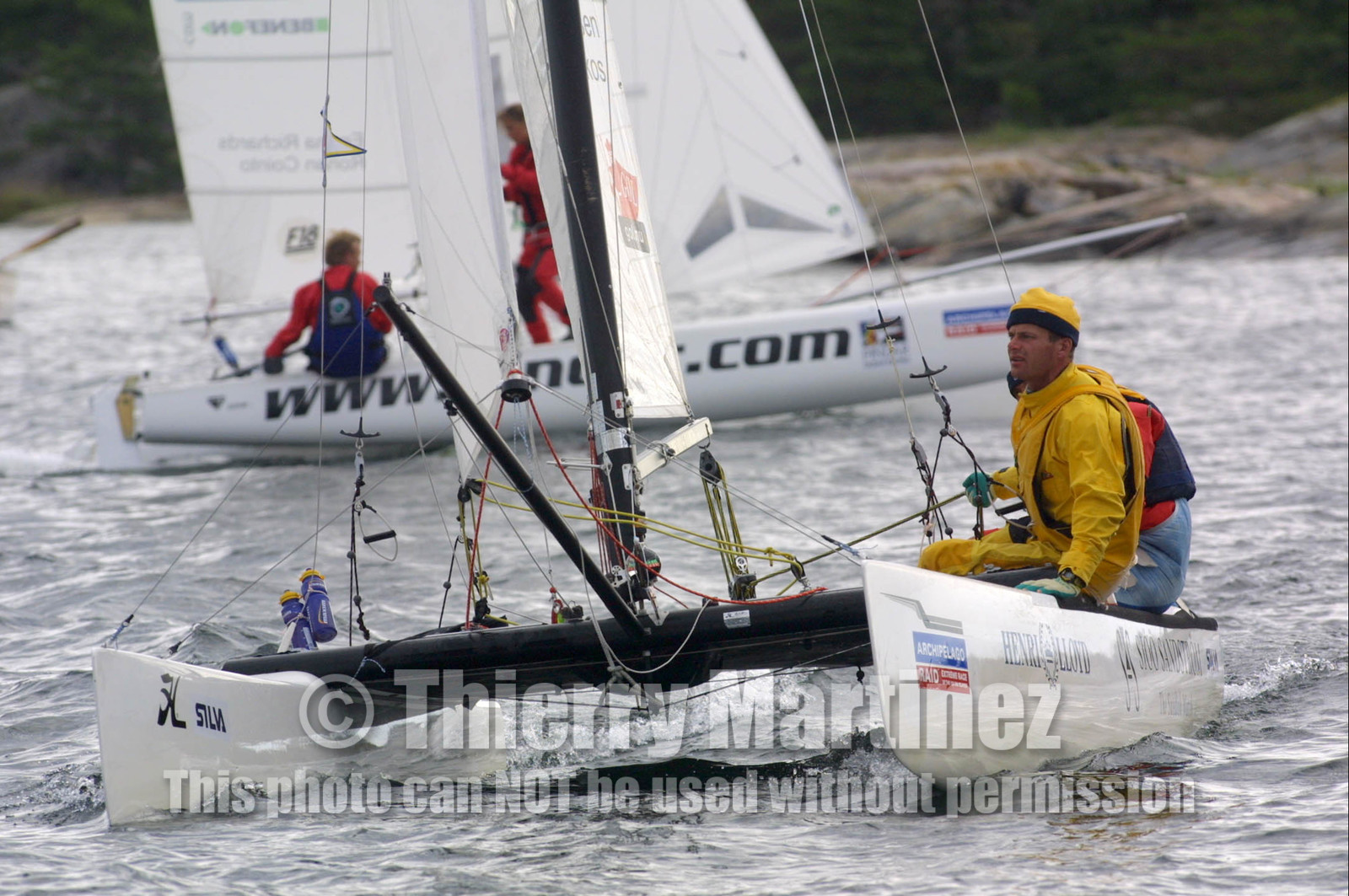 01_0497D-©ThMartinez- Sweden 1st 3rd August 2001. Archipelago Raid (Catamaran Formula 18).