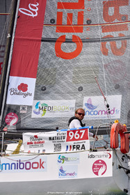 23_22046   © Thierry Martinez. LES SABLES D'OLONNE, 85 - FRANCE 25 septembre 2023.Départ MINI TRANSAT 2023. Départ du Dimanche 24 septembre retardé au Lundi 25 Sept .Les Sables d’Olonne (FRA)    Santa Cruz de la Palma ( Canaries)    St François ( Guadeloupe): 4050 NM.
