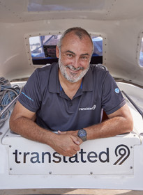 23_18129   © Thierry Martinez.SOUTHAMPTON,  - UK 9 septembre 2023.OCEAN GLOBE RACE 2023.Start Leg 1 Sunday 10th Sept 2023: Southampton ( UK)   Cape Town ( South Africa) - 6650NM. Marco TROMBETTI TRANSLATED 9