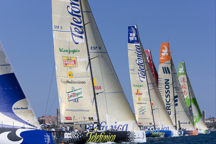 VOLVO OCEAN RACE - 2008 2009. IN-PORT RACE in Alicante-Spain.