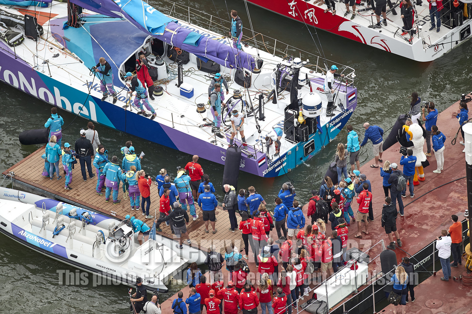 team AkzoNobel  in Volvo Ocean Race 2017-18.