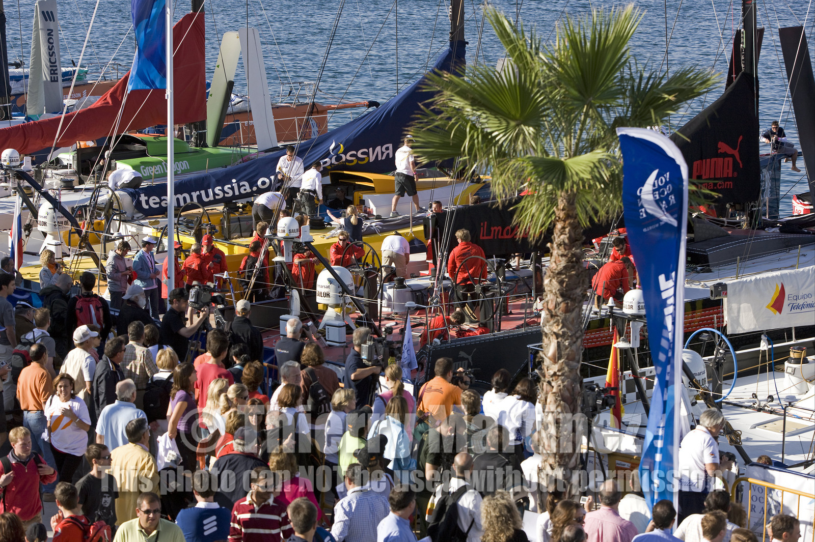 VOLVO OCEAN RACE - 2008 2009. IN-PORT RACE in Alicante-Spain.