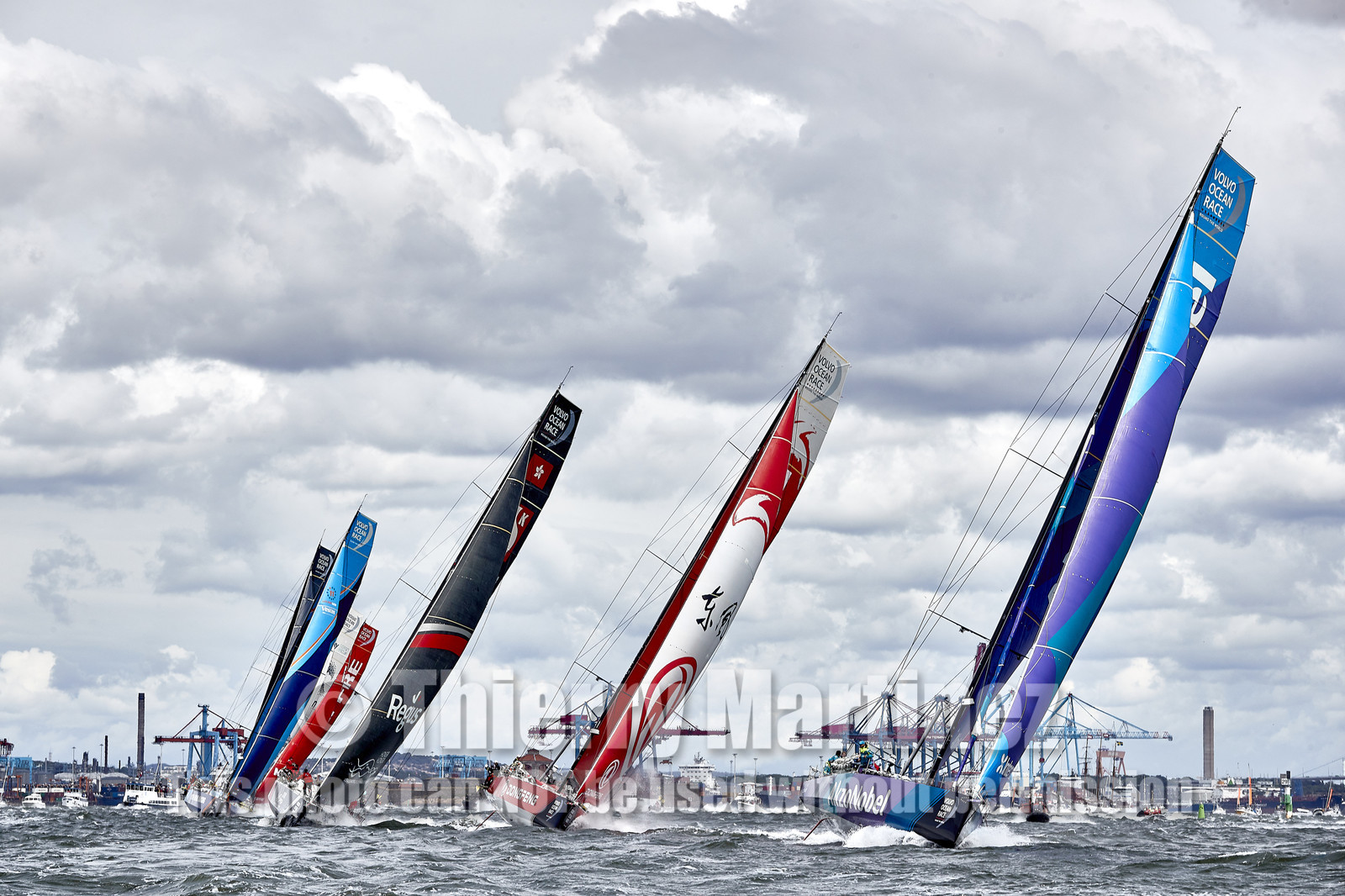 team AkzoNobel  in Volvo Ocean Race 2017-18.