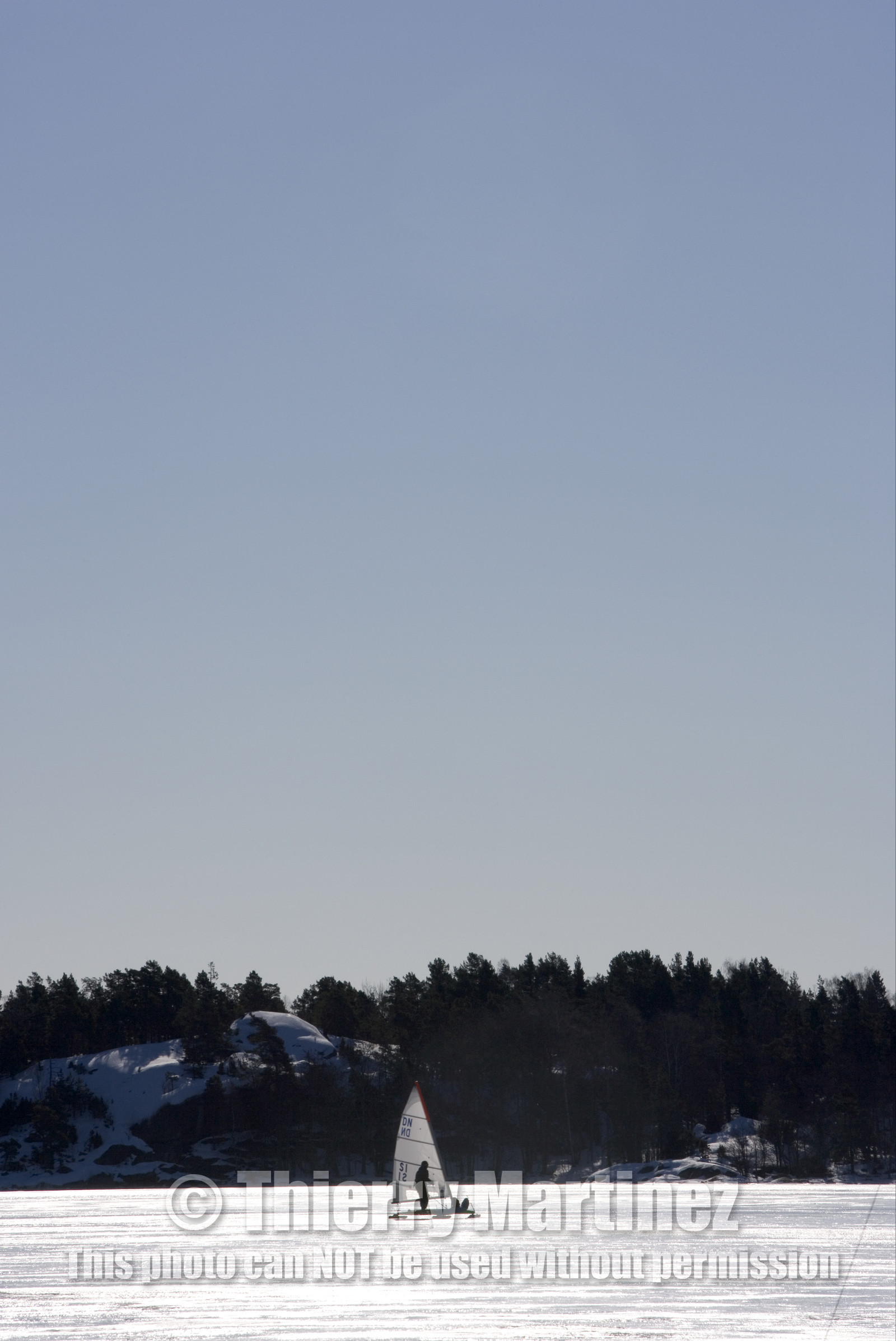 Ice Boats in Stockholm Archipelago - March 2005.