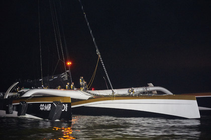 MAXI  SPINDRIFT 2 Jules Verne trophy  2015 2016 attempt.