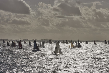 22_39196   © Thierry Martinez.DINARD, FRANCE. 9 Novembre  2022Départ de la 12éme ROUTE DU RHUM, transatlantique course à la voile en solitaire de St Malo(FRA)  à Pointe à Pitre (FRA-Guadeloupe) 3.543 milles nautiques.
