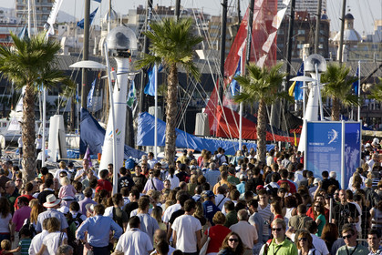 VOLVO OCEAN RACE - 2008 2009. IN-PORT RACE in Alicante-Spain.