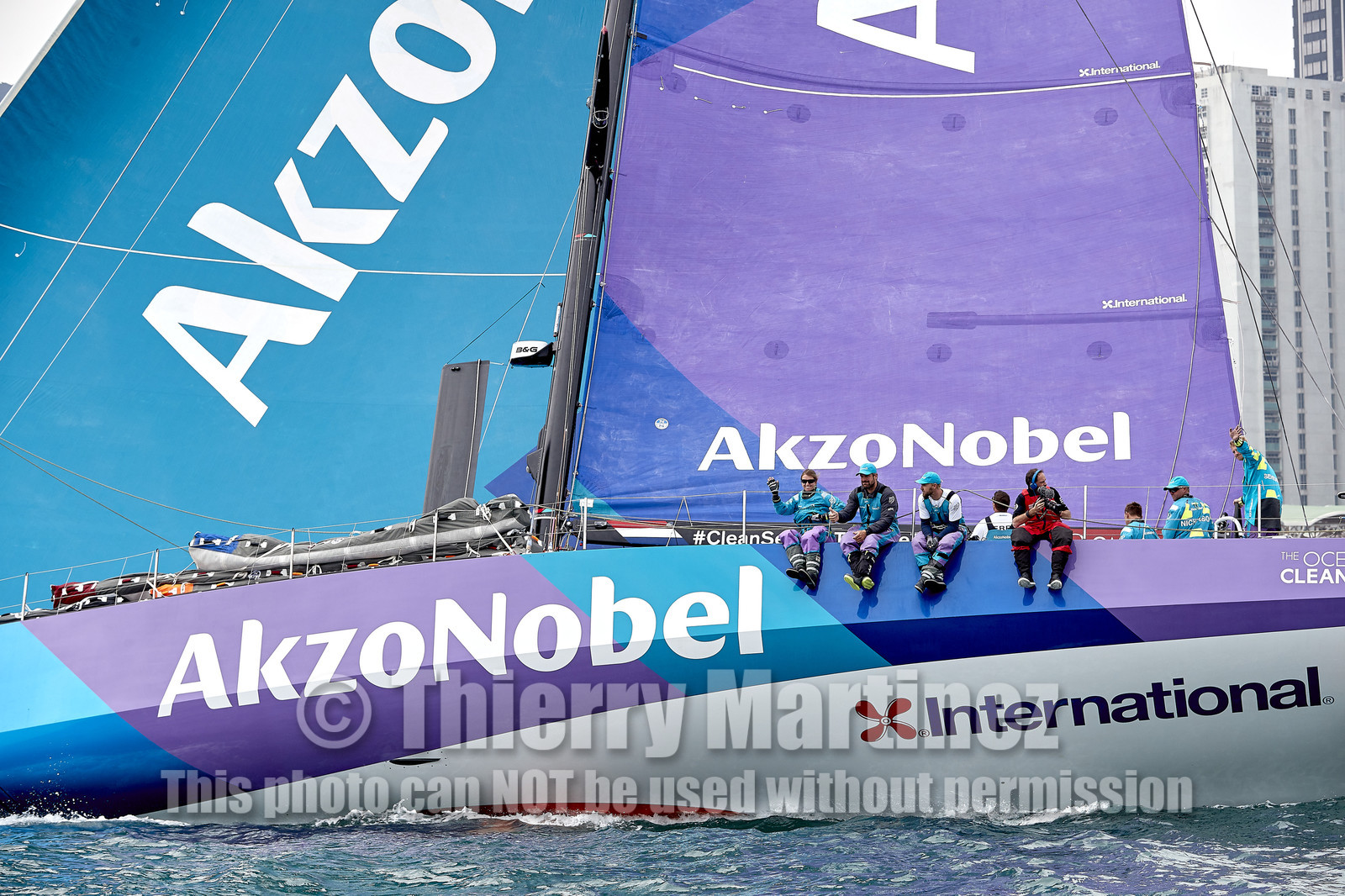 team AkzoNobel  in Volvo Ocean Race 2017-18.