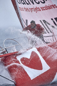 16_40257  ©Th.Martinez Sea&Co.  ILE DE GROIX - - FRANCE. 3 Août 2016. .Tanguy De Lamotte (FRA), a bord de l'IMOCA Initiatives-Coeur au large de l'Ile de Groix (FRA) en préparation du Vendée Globe 2016-17.