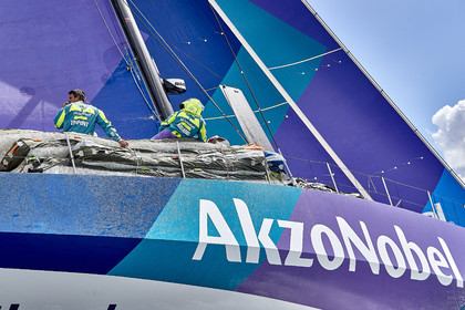 team AkzoNobel  in Volvo Ocean Race 2017-18.
