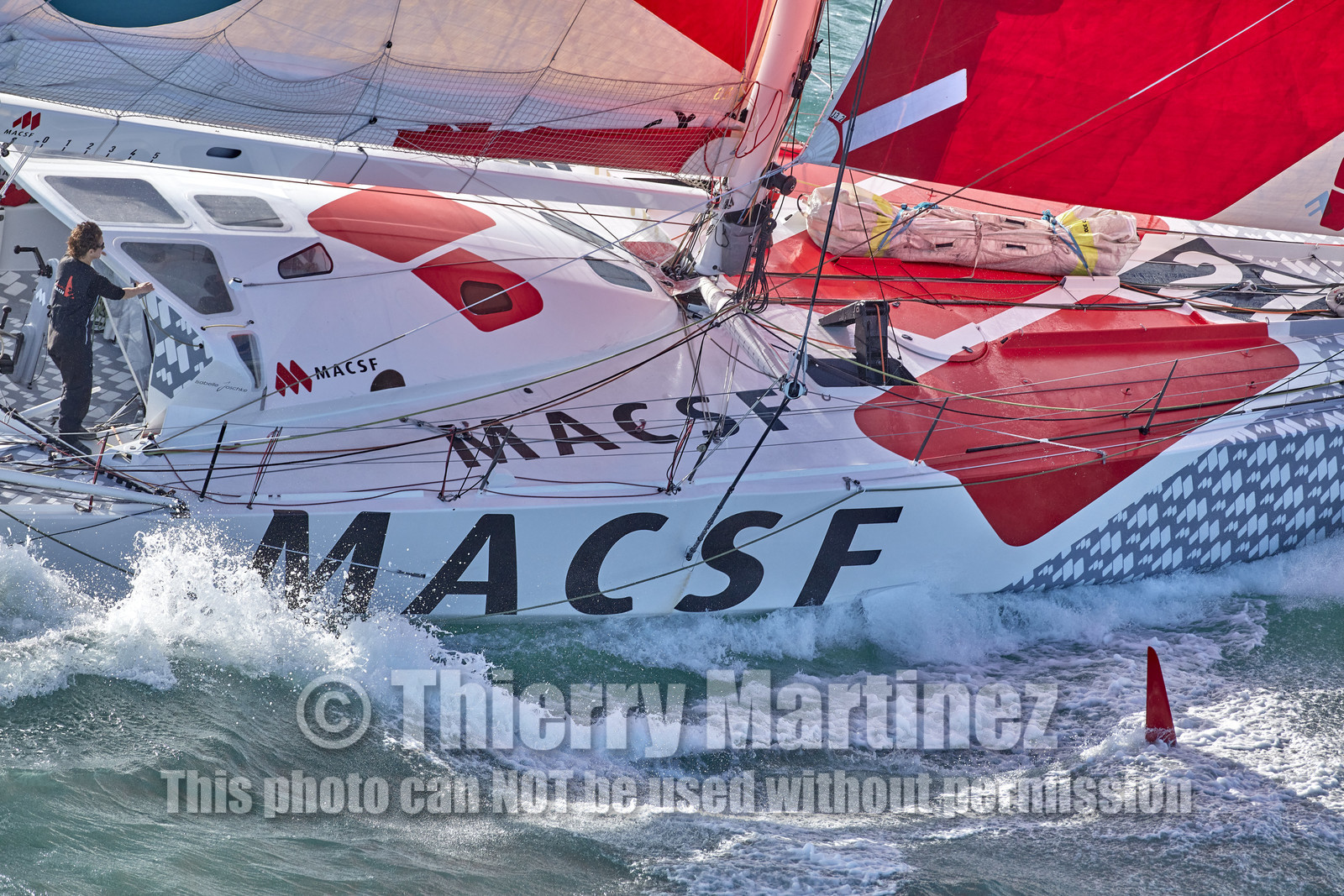 22_39078   © Thierry Martinez.DINARD, FRANCE. 9 Novembre  2022Départ de la 12éme ROUTE DU RHUM, transatlantique course à la voile en solitaire de St Malo(FRA)  à Pointe à Pitre (FRA-Guadeloupe) 3.543 milles nautiques.
