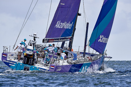 team AkzoNobel  in Volvo Ocean Race 2017-18.