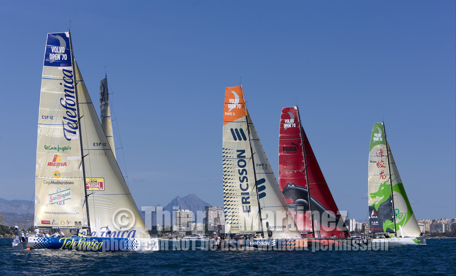 VOLVO OCEAN RACE - 2008 2009. IN-PORT RACE in Alicante-Spain.