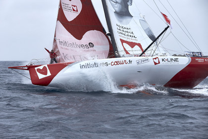 16_40129  ©Th.Martinez Sea&Co.  ILE DE GROIX - - FRANCE. 3 Août 2016. .Tanguy De Lamotte (FRA), a bord de l'IMOCA Initiatives-Coeur au large de l'Ile de Groix (FRA) en préparation du Vendée Globe 2016-17.