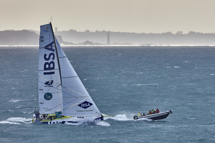 22_39126   © Thierry Martinez.DINARD, FRANCE. 9 Novembre  2022Départ de la 12éme ROUTE DU RHUM, transatlantique course à la voile en solitaire de St Malo(FRA)  à Pointe à Pitre (FRA-Guadeloupe) 3.543 milles nautiques.