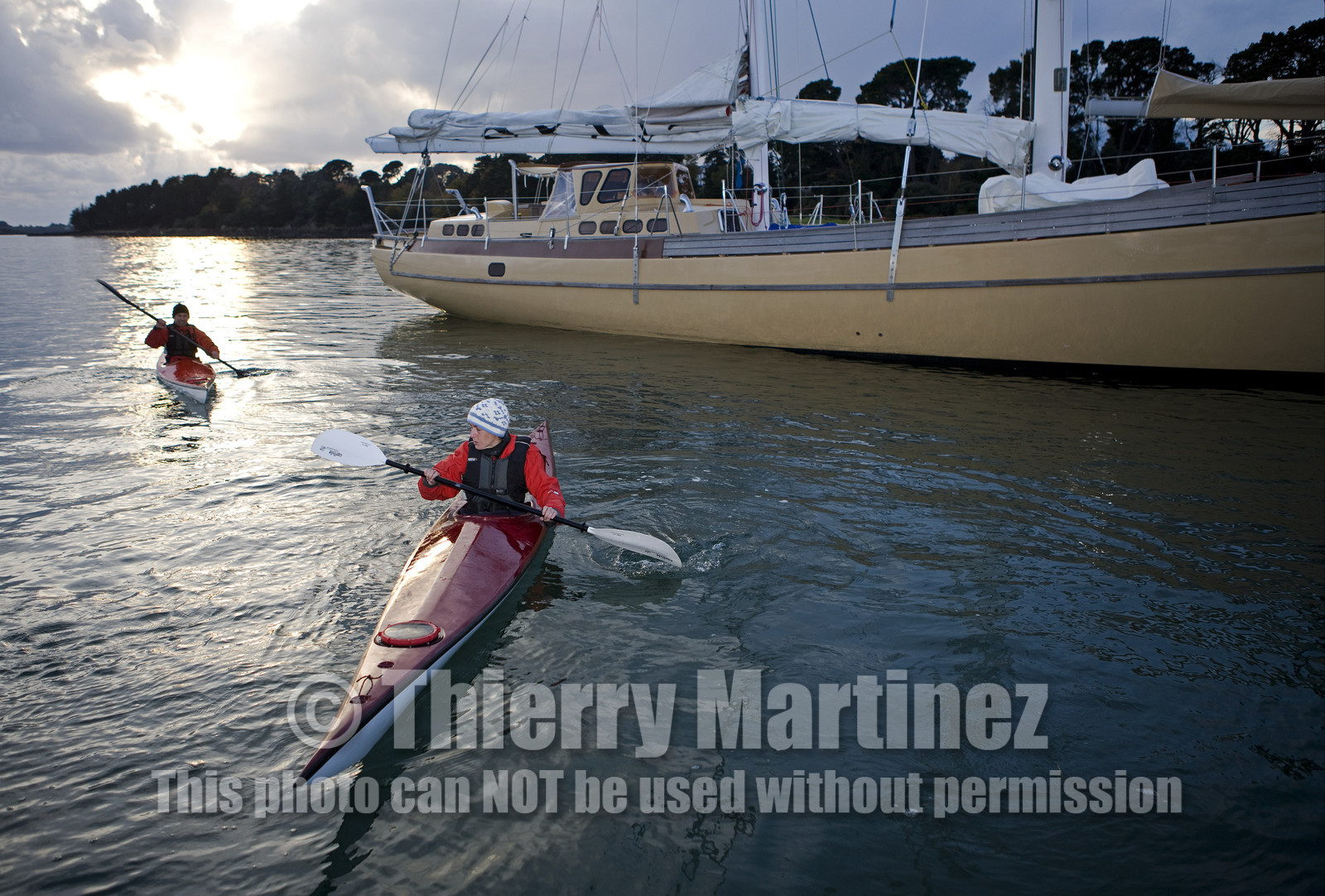 LA LOUISE new schooner  of Thierry Dubois (FRA) Sailing in Golfe du Morbihan (FRA)