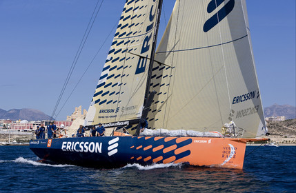 VOLVO OCEAN RACE - 2008 2009. IN-PORT RACE in Alicante-Spain.