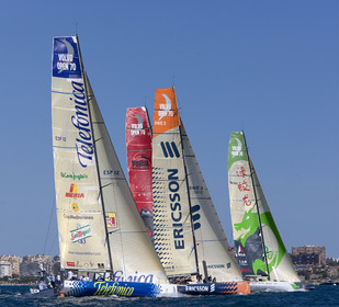 VOLVO OCEAN RACE - 2008 2009. IN-PORT RACE in Alicante-Spain.