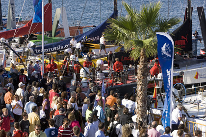 VOLVO OCEAN RACE - 2008 2009. IN-PORT RACE in Alicante-Spain.