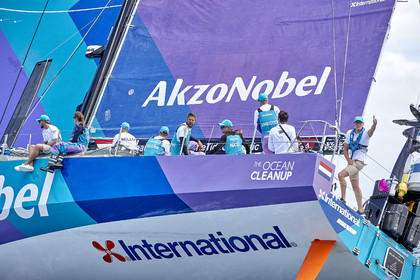 team AkzoNobel  in Volvo Ocean Race 2017-18.