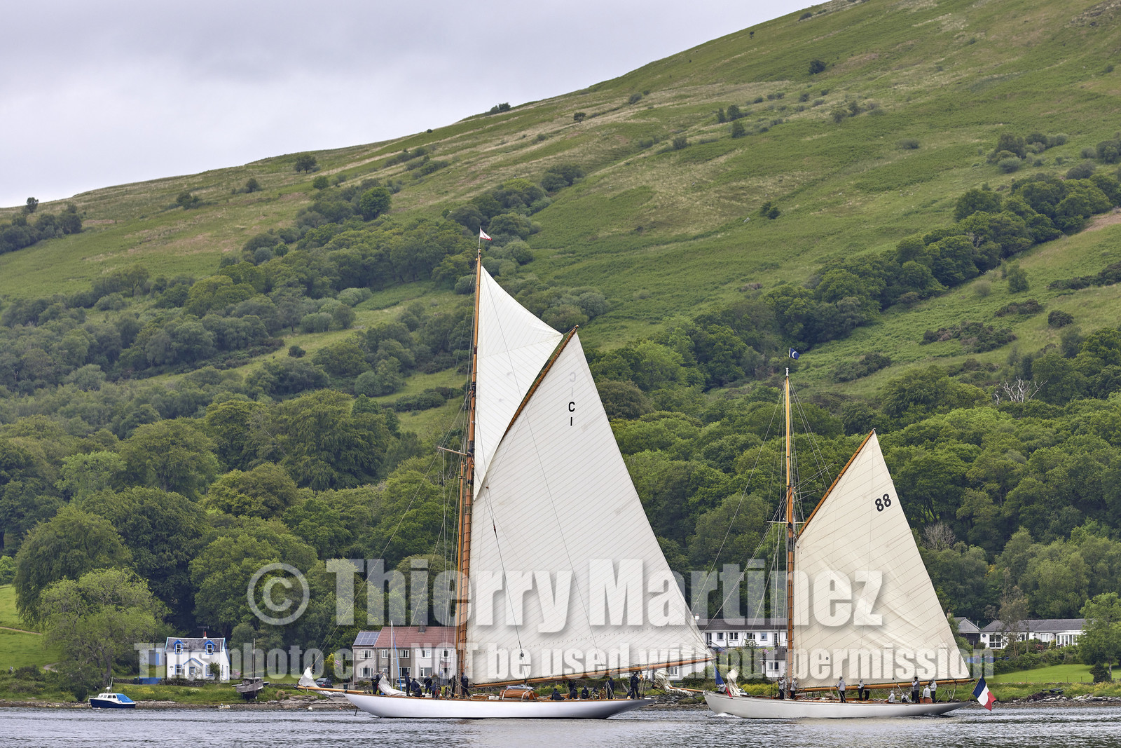 22_21649  © Thierry Martinez.FAIRLIE,SCOTLAND - UK 14th June 20222022 RICHARD MILLE FIFE REGATTA.Day 4 :ROTHESAY (ISLE OF BUTE) to PORTAVADIE.