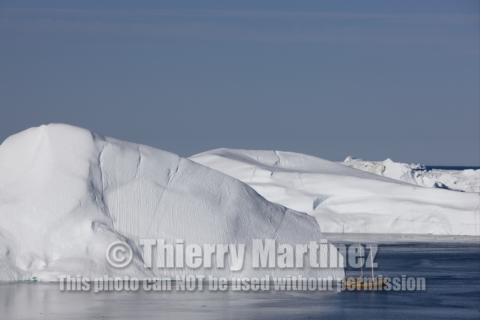 Schooner LA LOUISE sailing on west coast of Greenland.