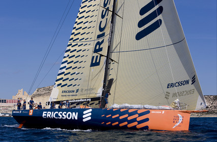 VOLVO OCEAN RACE - 2008 2009. IN-PORT RACE in Alicante-Spain.