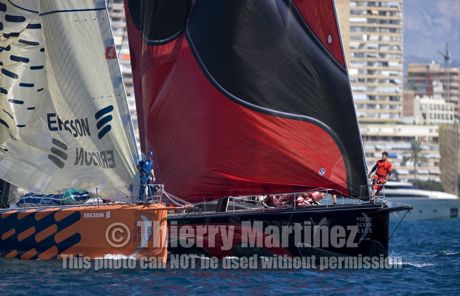 VOLVO OCEAN RACE - 2008 2009. IN-PORT RACE in Alicante-Spain.