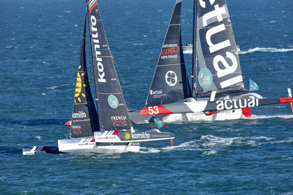 22_39029   © Thierry Martinez.DINARD, FRANCE. 9 Novembre  2022Départ de la 12éme ROUTE DU RHUM, transatlantique course à la voile en solitaire de St Malo(FRA)  à Pointe à Pitre (FRA-Guadeloupe) 3.543 milles nautiques.