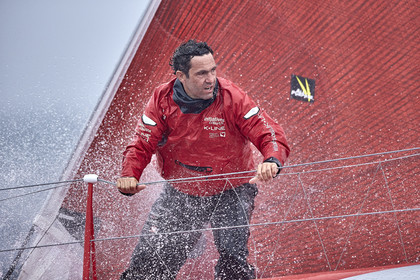 16_40261  ©Th.Martinez Sea&Co.  ILE DE GROIX - - FRANCE. 3 Août 2016. .Tanguy De Lamotte (FRA), a bord de l'IMOCA Initiatives-Coeur au large de l'Ile de Groix (FRA) en préparation du Vendée Globe 2016-17.