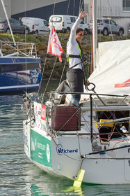 23_21748   © Thierry Martinez. LES SABLES D'OLONNE, 85 - FRANCE 25 septembre 2023.Départ MINI TRANSAT 2023. Départ du Dimanche 24 septembre retardé au Lundi 25 Sept .Les Sables d’Olonne (FRA)    Santa Cruz de la Palma ( Canaries)    St François ( Guadeloupe): 4050 NM.