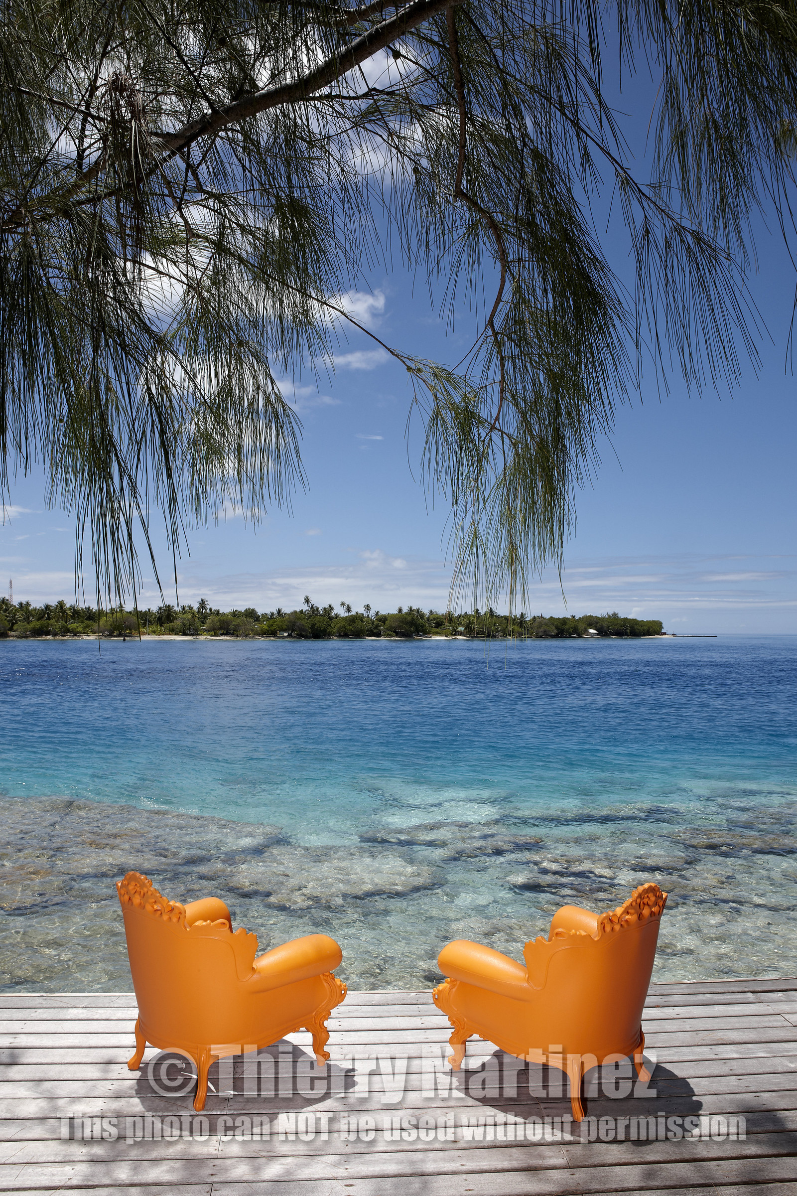 15_026655  ©ThMartinez Sea&Co.  RANGIROA - ARCHIPEL des TUAMOTU. POLYNESIE FRANCAISE .  8 Février 2015. .Le relais de Joséphine..