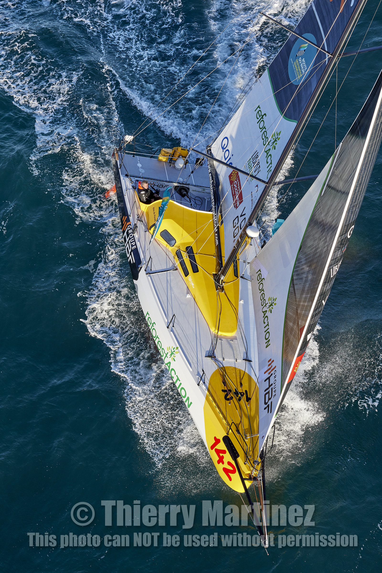 22_39006   © Thierry Martinez.DINARD, FRANCE. 9 Novembre  2022Départ de la 12éme ROUTE DU RHUM, transatlantique course à la voile en solitaire de St Malo(FRA)  à Pointe à Pitre (FRA-Guadeloupe) 3.543 milles nautiques.