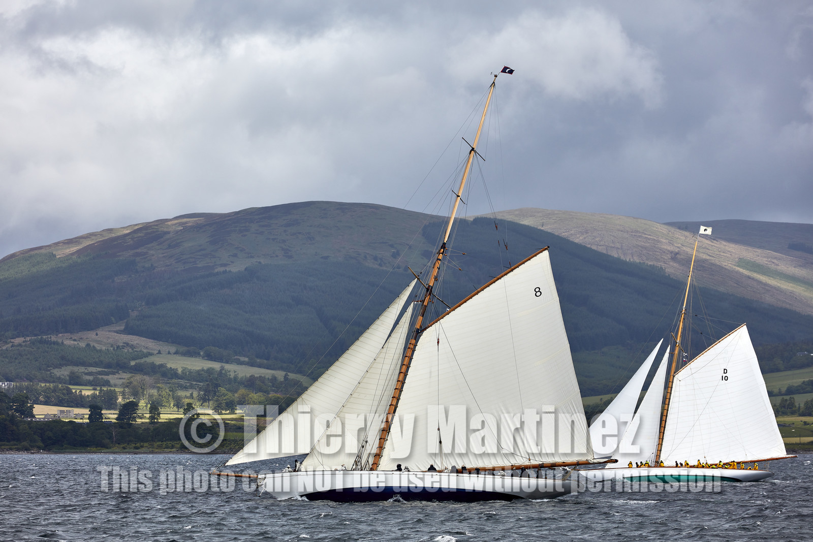22_17006   © Thierry Martinez.FAIRLIE,SCOTLAND - UK 12th June 20222022 RICHARD MILLE FIFE REGATTA.Day 2 : LARGS to ROTHESAY