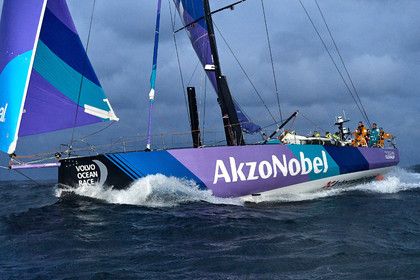 team AkzoNobel  in Volvo Ocean Race 2017-18.